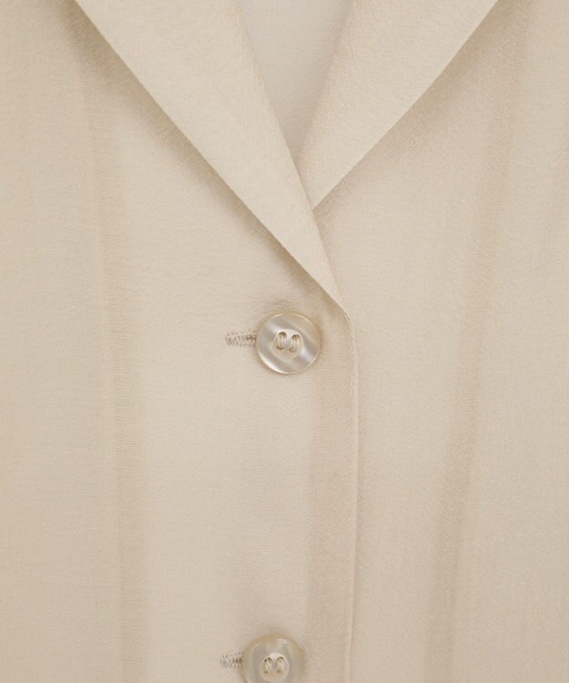 earth music&ecology シアーショートシャツ Light Beige