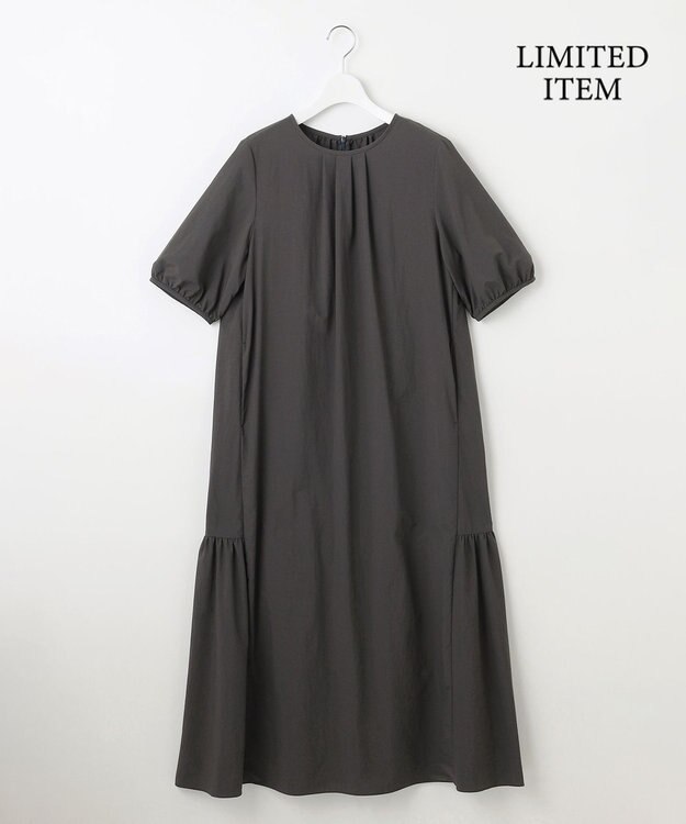 自由区 【カタログ掲載・WEB限定・接触冷感・UVカット・洗える】ファンクショナル ドレス セピア