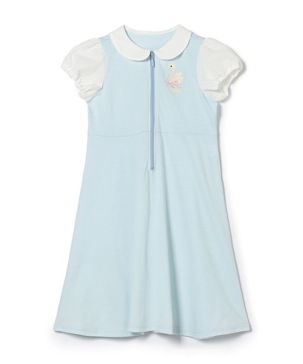 Chacott ジップアップワンピース ベビーブルー