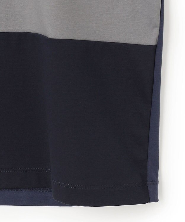 JOSEPH HOMME カラーコットンブロック クルーネックＴシャツ ネイビー系3