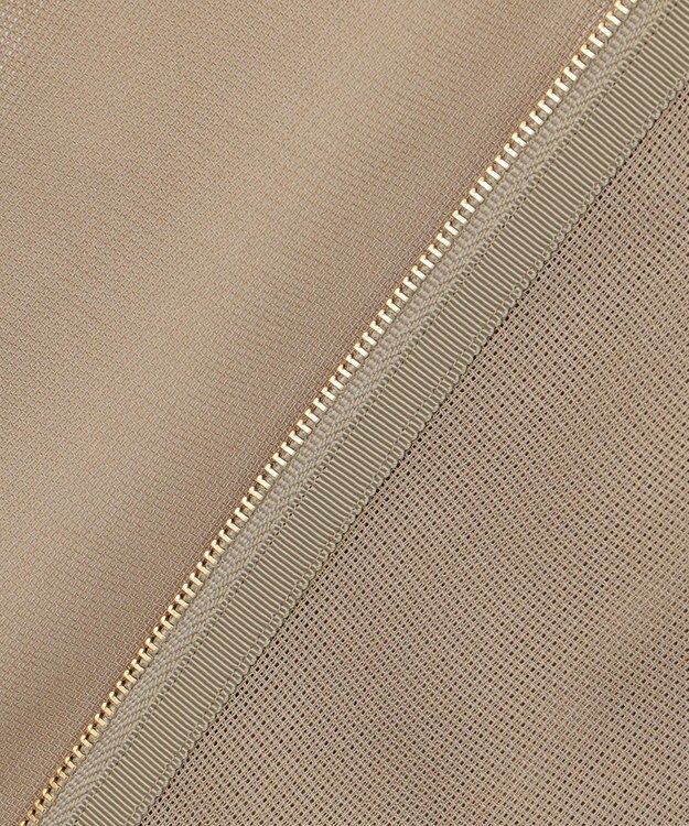 自由区 【洗える】メッシュ ブルゾン シナモン