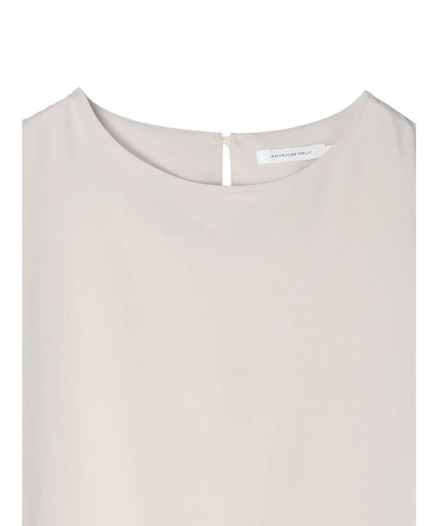 AMERICAN HOLIC イージーケア＋接触冷感　ドルマンブラウス Gray Beige