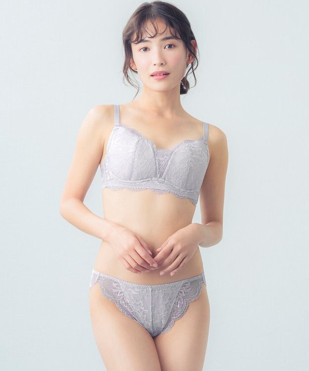 Wing Wing Lesiage 【1000シリーズ】 3/4カップブラ PB1001 ウイング／ワコール グレー