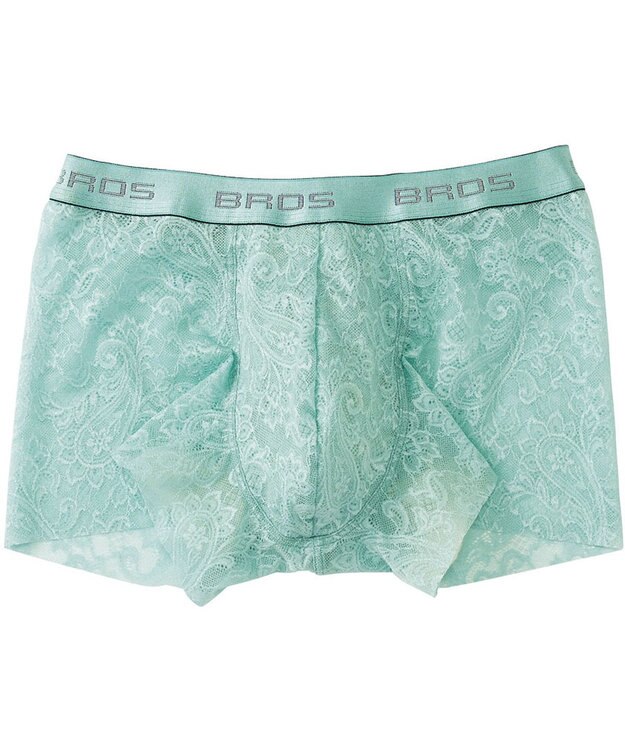 WACOAL MEN ボクサーパンツ 「レースボクサー」 通気性 フロント快適グラマラス 前閉じ GT3340 /ブロス バイ ワコールメン ターコイズ