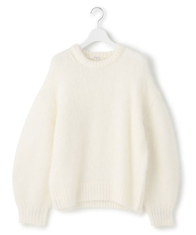 23区 【SLOW/一部店舗限定】チャンキーモヘヤ ニット ホワイト系