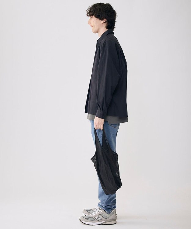 UNFILO MENS 耐久撥水 ライトシャツ ネイビー