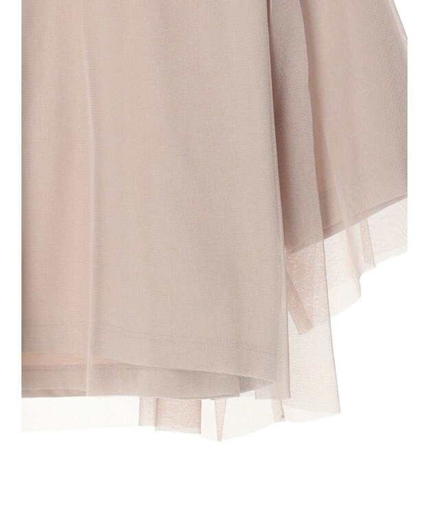 earth music&ecology チュールドッキングＴＥＥ Pink Beige