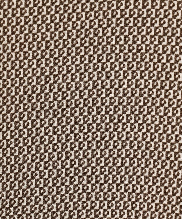 ANY 【洗濯機可】ボータイブラウス ブラウン