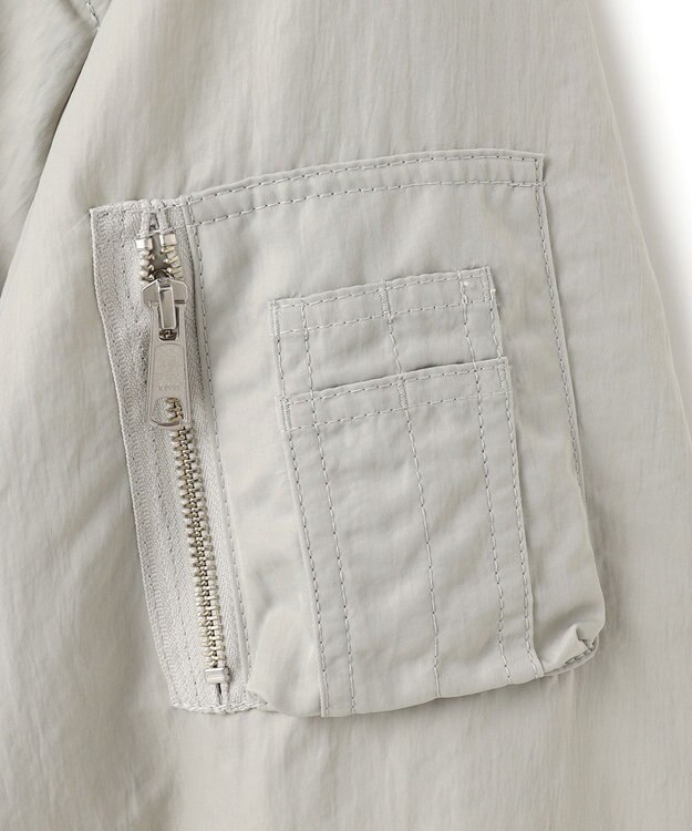 uncrave ヴィンテージタフタ MA-1 ライトグレー