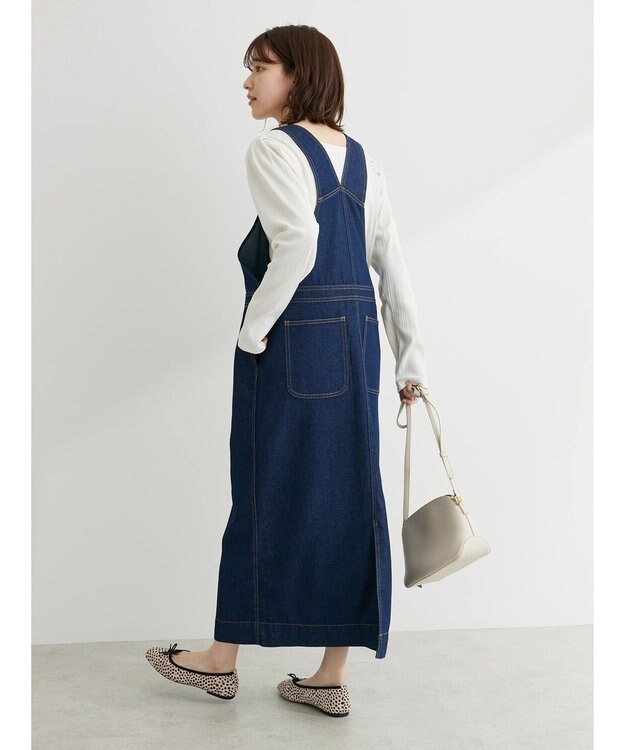 Green Parks デニムサロペットスカート Indigo