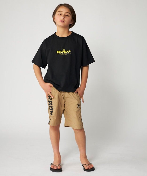 OP／FILA 【SEVEN2】グラフィックTシャツ ブラック