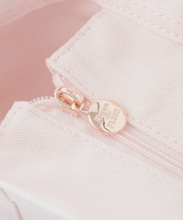 Maison de FLEUR ピンクマニアマルチポケット帆布トートSバッグ Pink