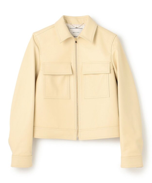 BEIGE， HUBERT / レザージャケット Absinthe