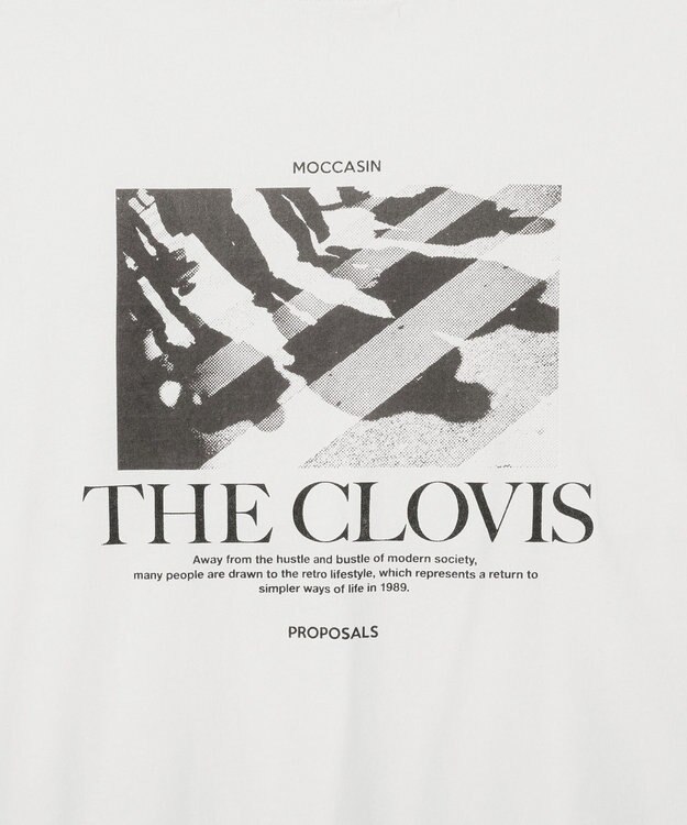 AMERICAN HOLIC BACK PHOTOプリントロンT Off White