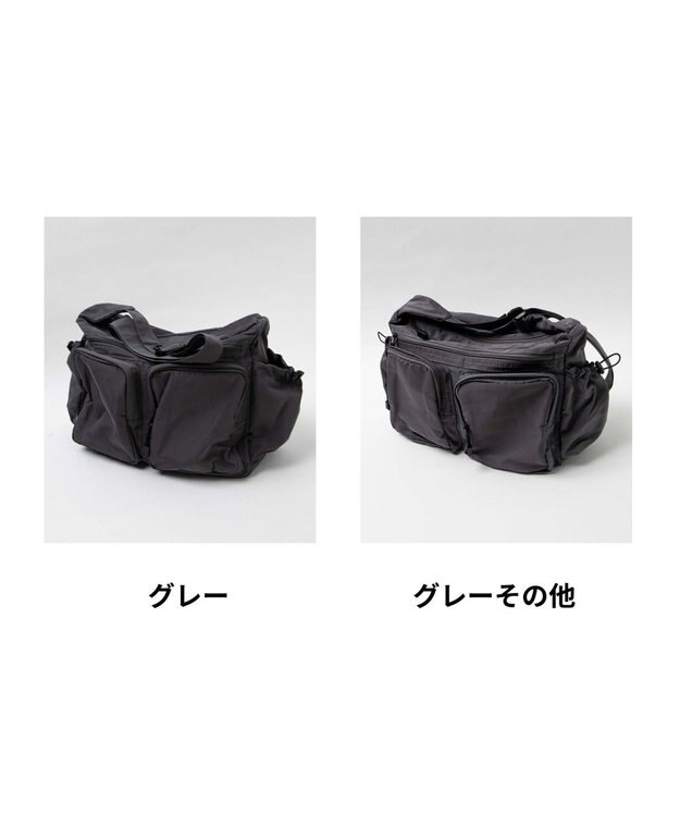 WEGO 立体ポケットショルダー グレー