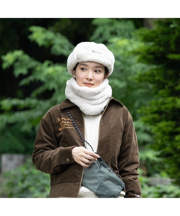 林八百吉商店 Champion  ファーフライトキャップ アイボリー