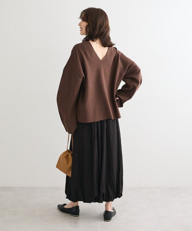 Green Parks ・ＥＬＥＮＣＡＲＥ　ＤＵＥ　２ｗａｙニットプルオーバー Brown