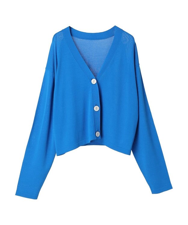 earth music&ecology ハイゲージニットカーディガン Blue