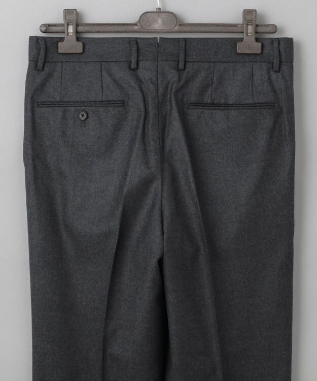 GOTAIRIKU 【保温性/ストレッチ/シワになりにくい】サキソニーストレッチパンツ（１タック） グレー系