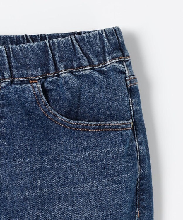 ANY L 【ウエストゴム】ウルトライージースキニーデニム フェードインディゴ