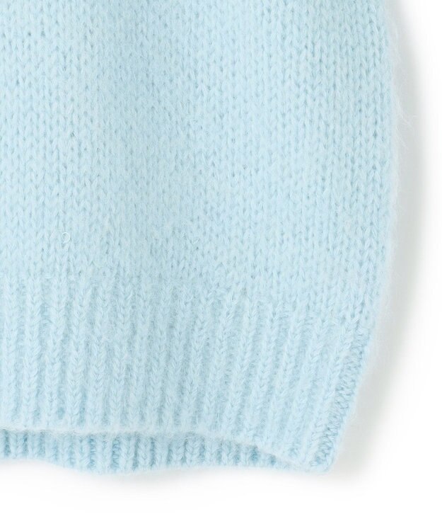 23区 L 【SLOW/一部店舗限定】チャンキーモヘヤ ニット サックスブルー系