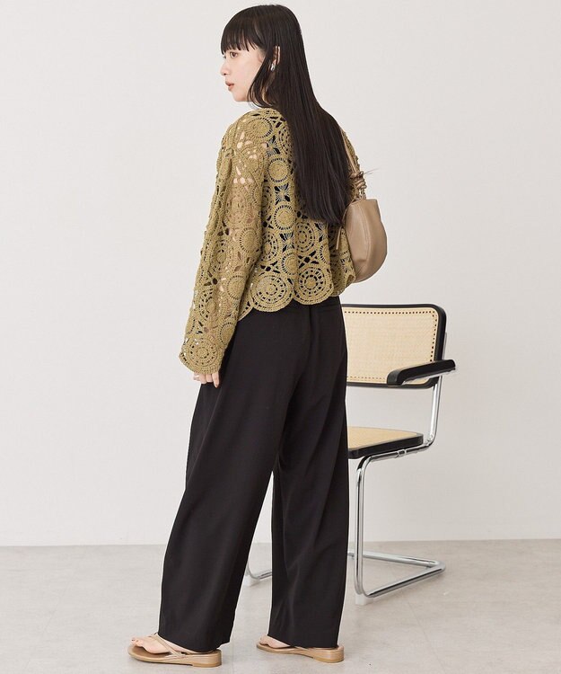 AMERICAN HOLIC ウエストドロストソフトバルーンパンツ Black