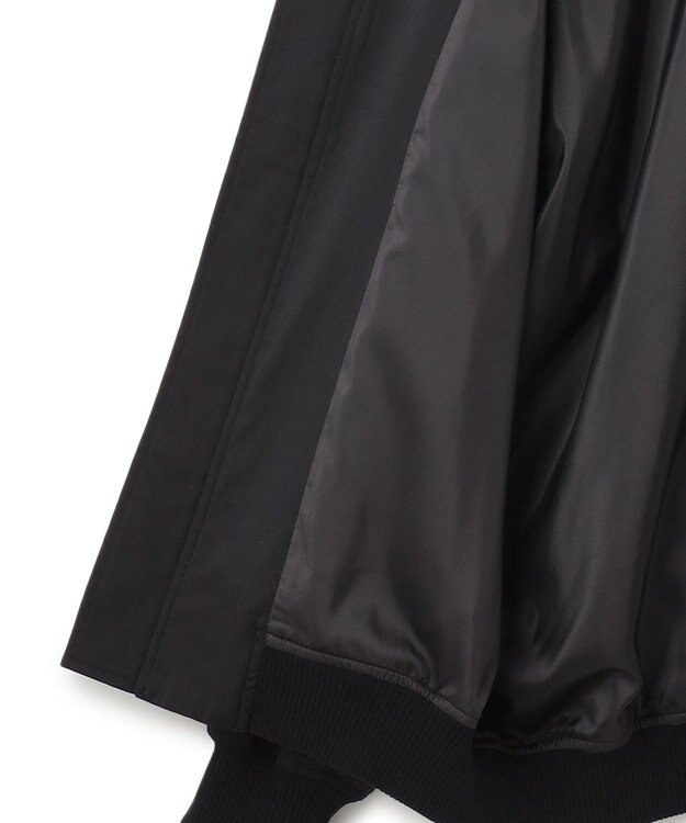 23区 【洗える】テンセルナイロンストレッチ MA-1 ブルゾン ブラック系