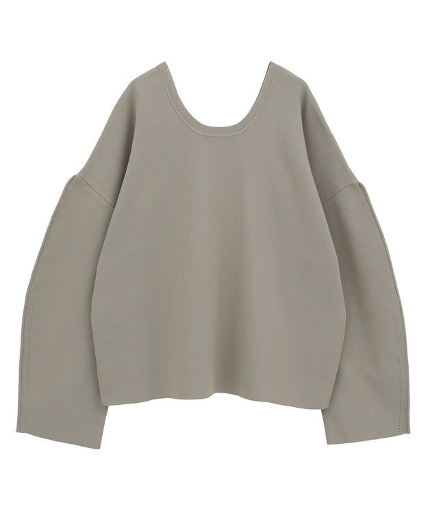 Green Parks ・ＥＬＥＮＣＡＲＥ　ＤＵＥ　２ｗａｙニットプルオーバー Gray Beige