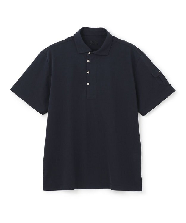 JOSEPH HOMME アイスコットンカノコ  ポロ ネイビー系