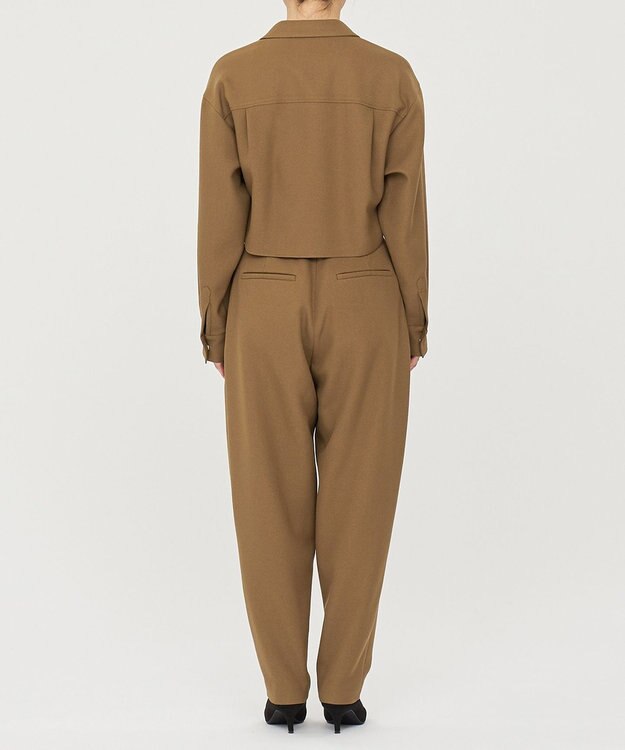 uncrave プレーンスーツ オールインワン（uncrave WHITE） ブラウンカーキ