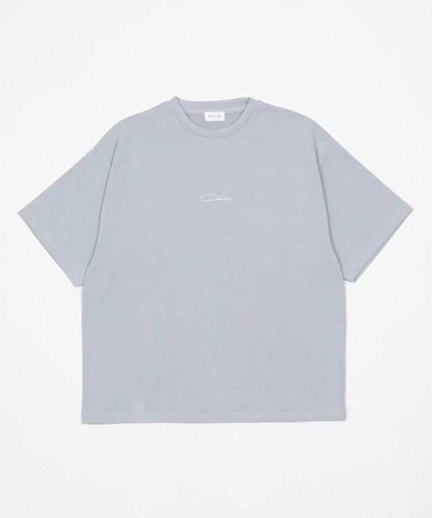 WEGO 【機能T/ユニセックス着用ITEM】カラーステッチワンポイントT（SS） サックス