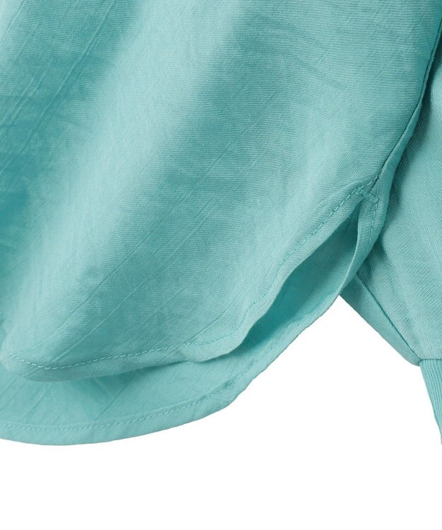 Green Parks リブドッキングシアーシャツ Blue