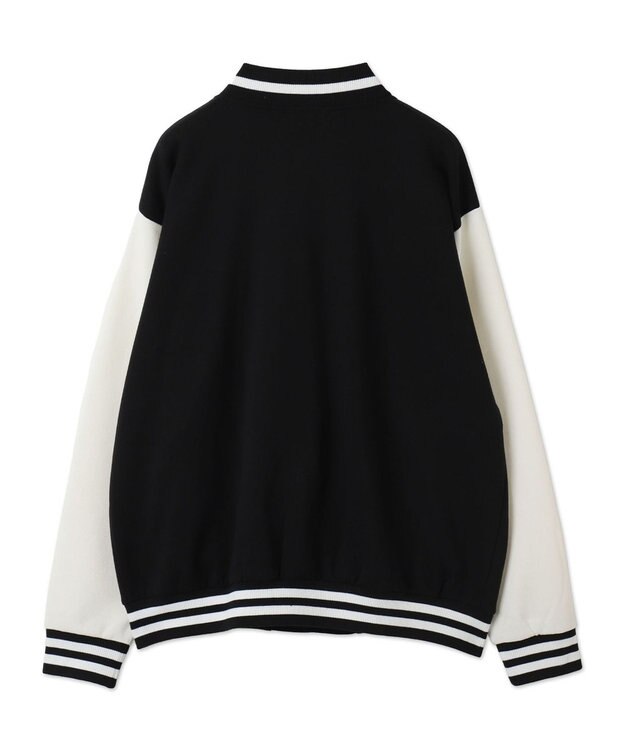 WEGO 【ユニセックス着用ITEM/MLサイズ展開】サガラワッペンスウェットスタジャン ブラック