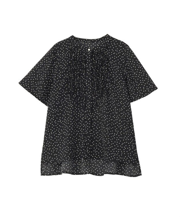 YECCA VECCA フリルデザインブラウス Dot