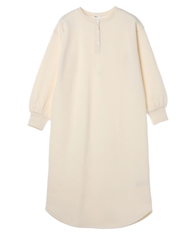 CRAFT STANDARD BOUTIQUE 裏起毛ヘンリーワンピース Ivory