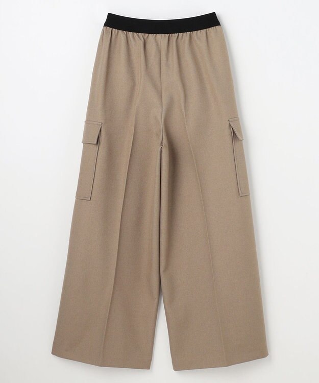 ANY L 【ウエストゴム】カーゴタックパンツ ベージュ