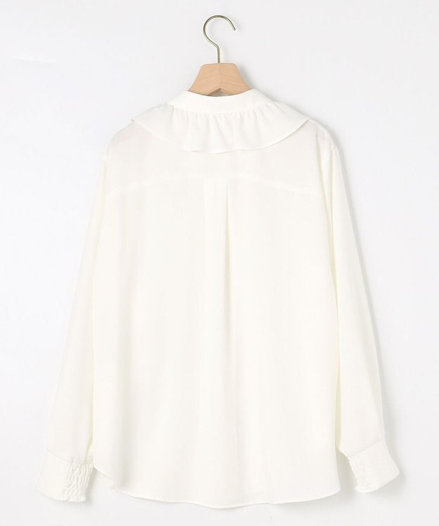 組曲 L フリルカラーレイヤード ブラウス アイボリー系