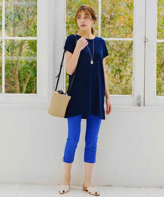 Tiaclasse シリンダーかごショルダーバッグ ベージュ