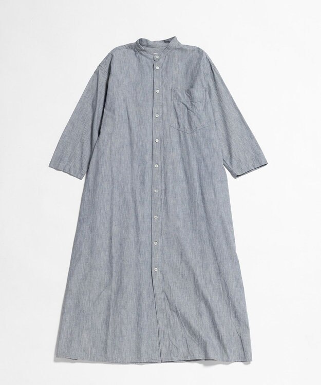 LENO LIGHT HICKORY ONE PIECE / ヒッコリーシャツワンピース WHITE STRIPE