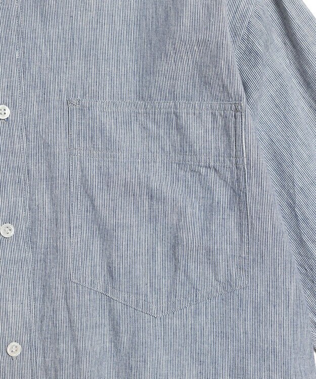 LENO LIGHT HICKORY ONE PIECE / ヒッコリーシャツワンピース WHITE STRIPE