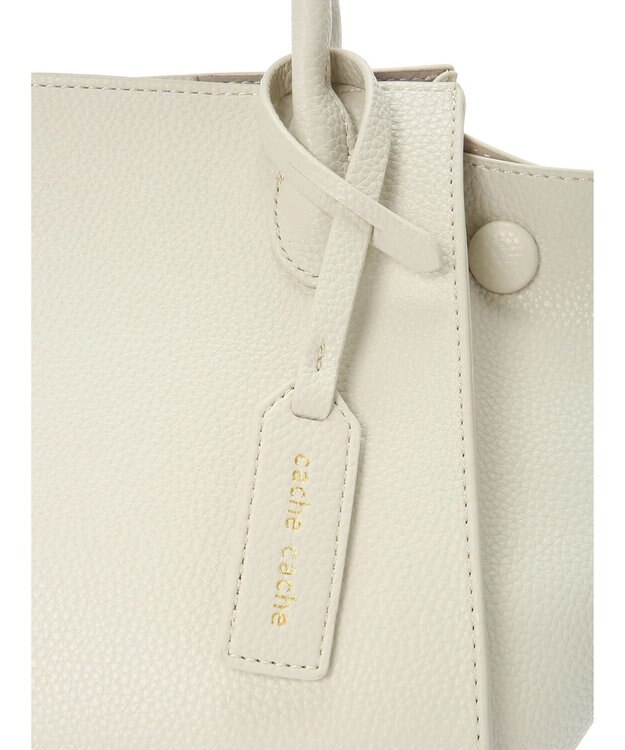 Green Parks ・ｃａｃｈｅ　ｃａｃｈｅ　サイドボタン２ＷＡＹトート Ivory