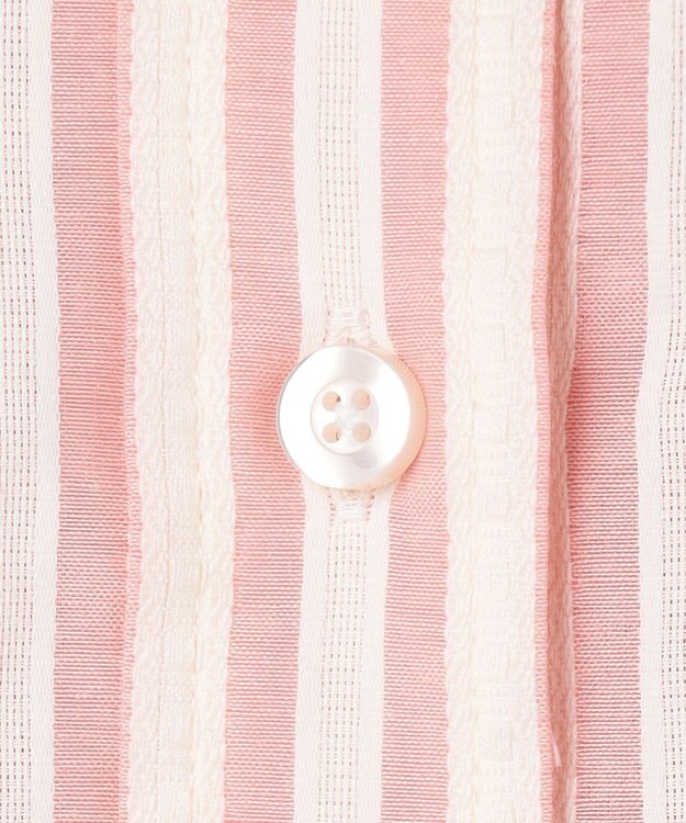 J.PRESS YORK STREET 【WOMEN】ストライプショート ブラウス ピンク系1