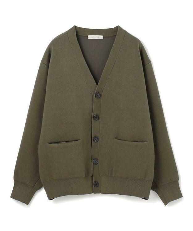 UNFILO MENS 【男女兼用/新色追加】スウェットライク ニットカーディガン [24年秋冬商品] カーキ