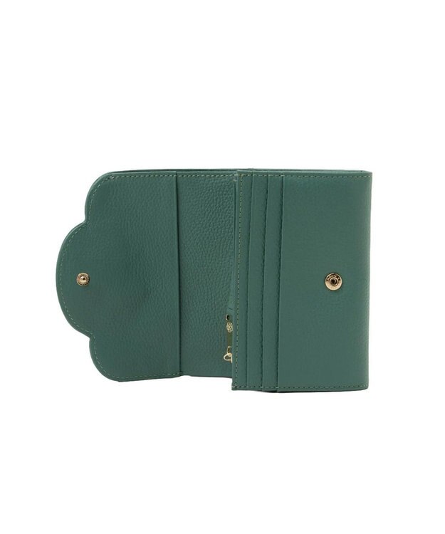 CLATHAS ペルル 二つ折り財布 グリーン