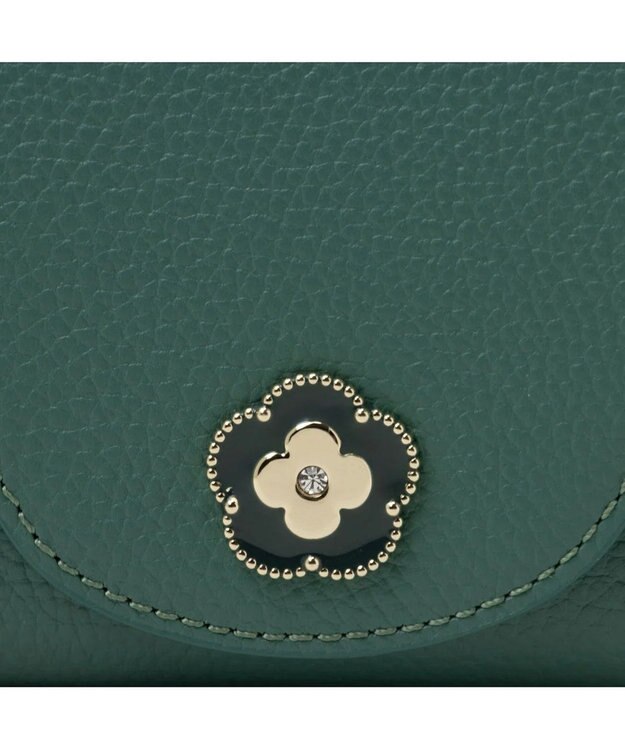CLATHAS ペルル 二つ折り財布 グリーン