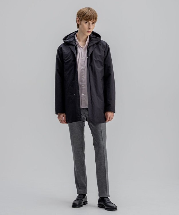 JOSEPH HOMME パウダーピーチクロス　 3WAYフードコート ブラック系