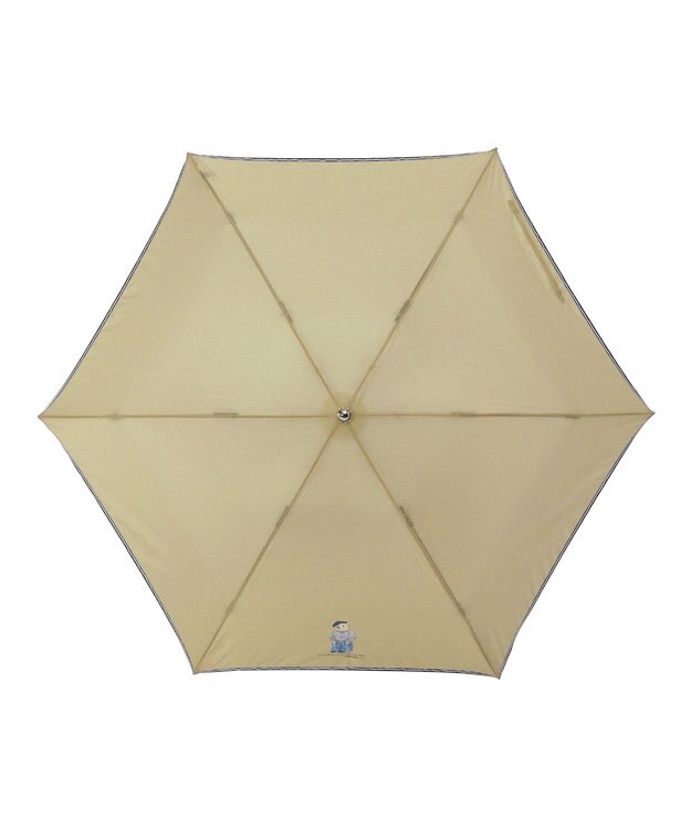 MOONBAT POLO RALPH LAUREN 折りたたみ傘 無地×フレンチベア 軽量 ベージュ