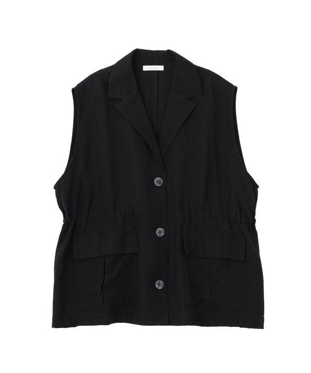 Green Parks ドロストミリタリーベスト Black
