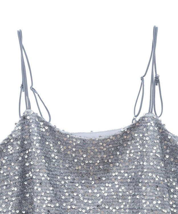 Green Parks スパンコールキャミビスチェ Gray