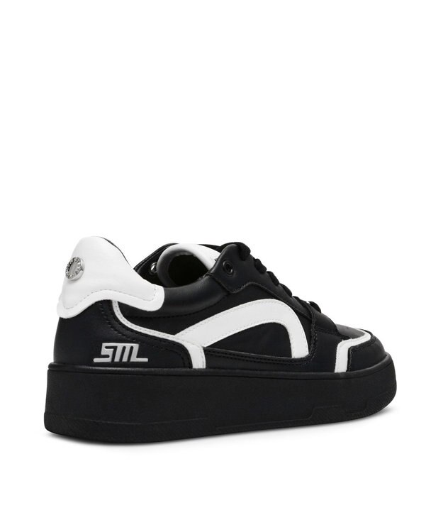 STEVE MADDEN BAL HARBOUR 厚底ローカットスニ―カー ブラックホワイト